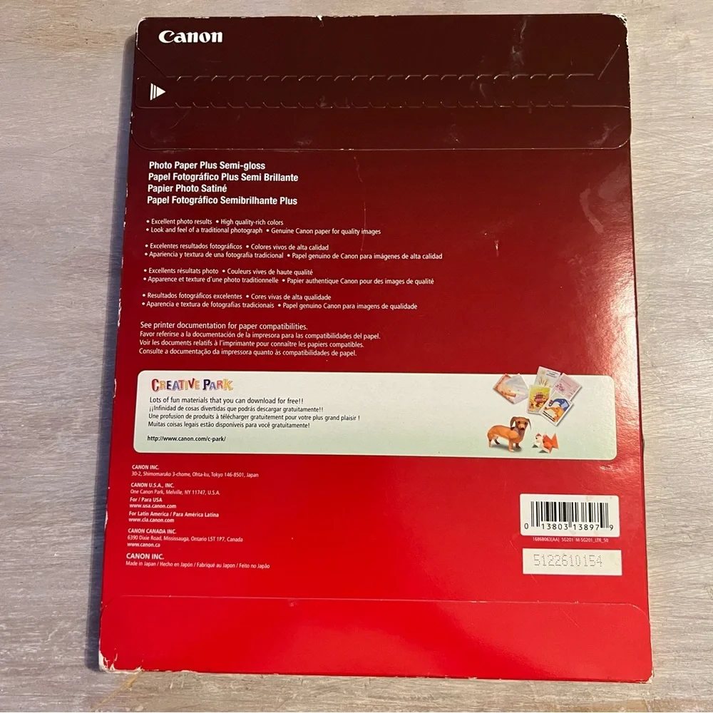 Canon Photo Paper Plus Semi-Gloss - New 50 sheets